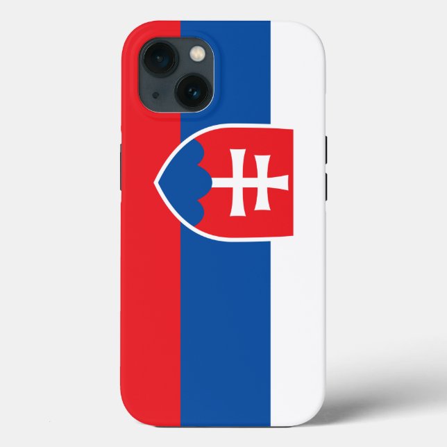 Patriotic Apple Case-Mate, Slovakian flag Case-Mate iPhone Case (Back)
