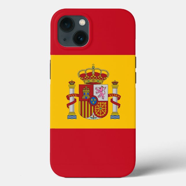 Patriotic Apple Case-Mate, Spain flag Case-Mate iPhone Case (Back)