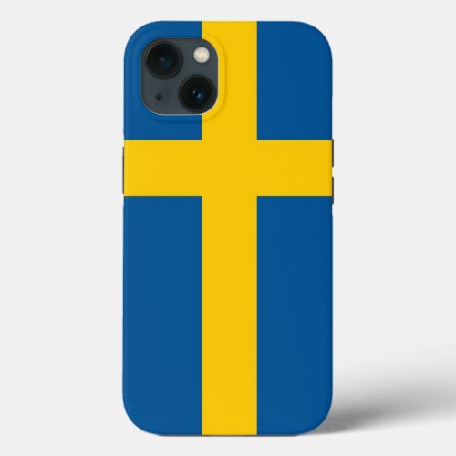 Patriotic Apple Case_Mate Sweden flag iPhone 13 Case