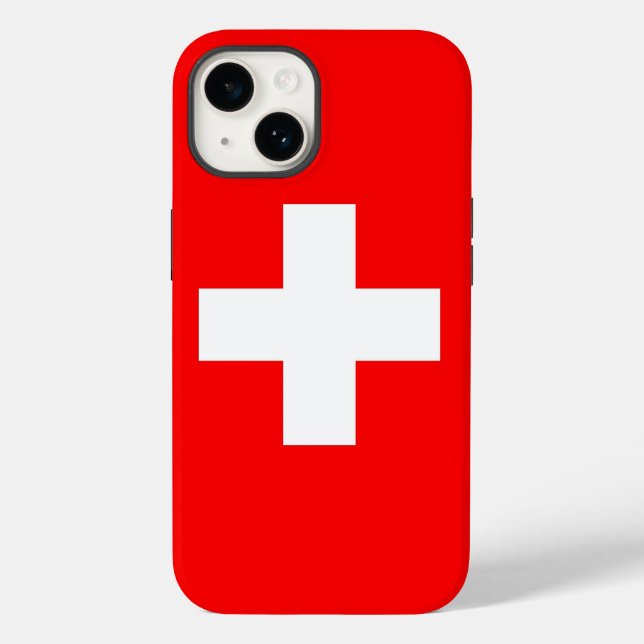 Patriotic Apple Case-Mate, Switzerland flag Case-M Case-Mate iPhone Case (Back)