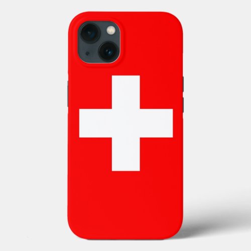 Patriotic Apple Case_Mate Switzerland flag iPhone 13 Case