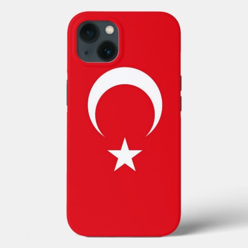 Patriotic Apple Case_Mate Turkey flag iPhone 13 Case