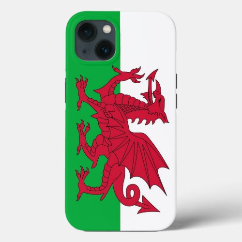 Patriotic Apple Case_Mate Wales flag iPhone 13 Case