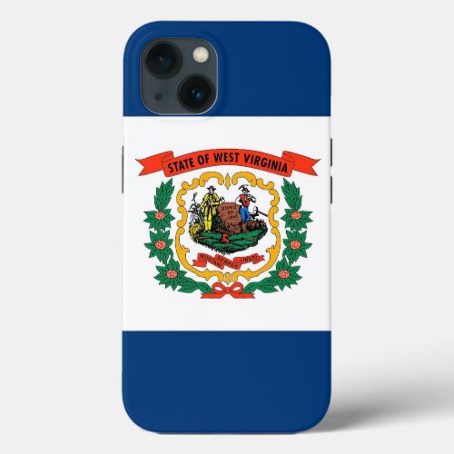 Patriotic Apple Case_Mate West Virginia flag iPhone 13 Case