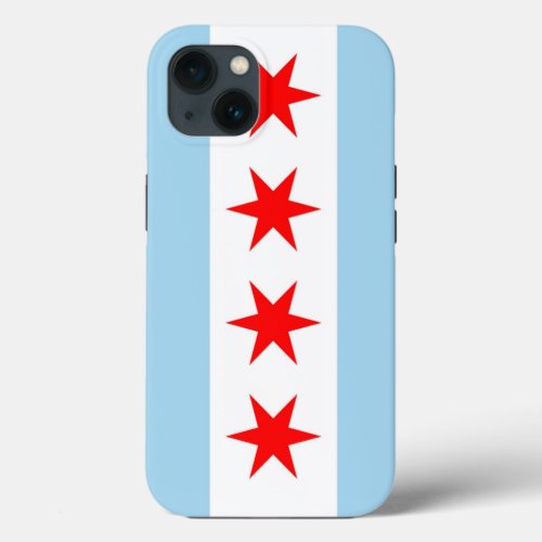 Patriotic Apple iPhone 13 Case_Mate Chicago flag iPhone 13 Case