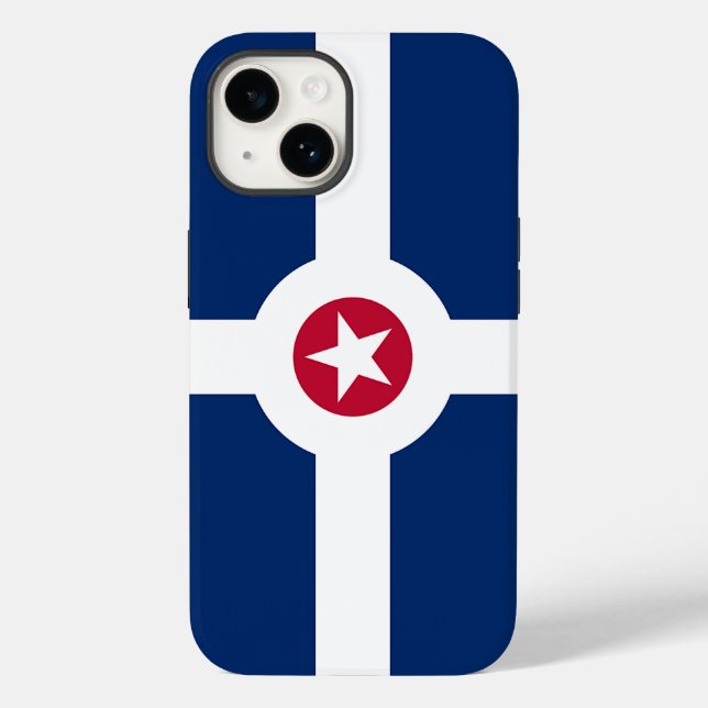 Patriotic Apple iPhone 14 Case-Mate, Indianapolis Case-Mate iPhone Case (Back)