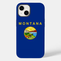 Patriotic Apple iPhone 14 Case-Mate, Montana Flag