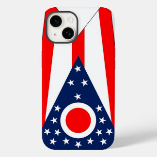 Patriotic Apple iPhone 14 Case-Mate, Ohio Flag Case-Mate iPhone 14 Case