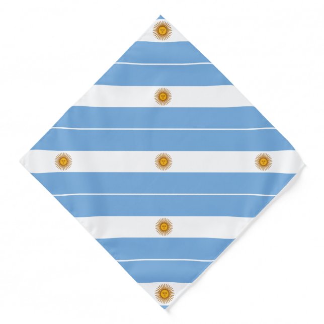Patriotic Argentinian Flag Bandana (Front)