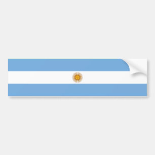Patriotic Argentinian Flag Bumper Sticker