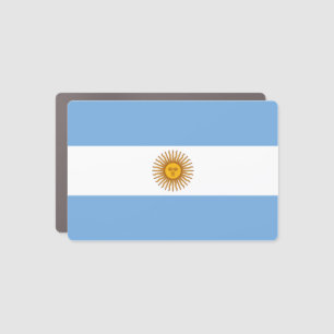 Patriotic Argentinian Flag Car Magnet