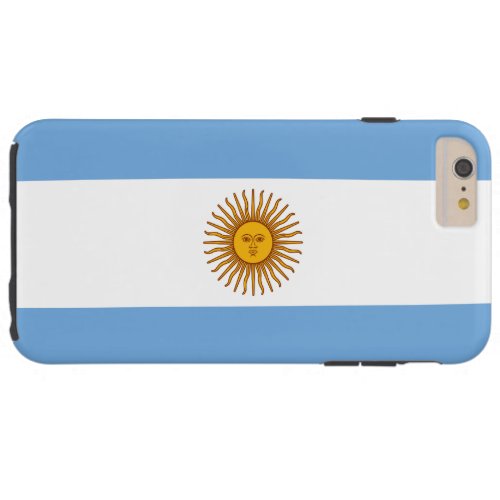 Patriotic Argentinian Flag Tough iPhone 6 Plus Case