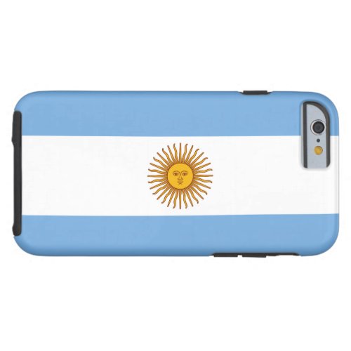 Patriotic Argentinian Flag Tough iPhone 6 Case