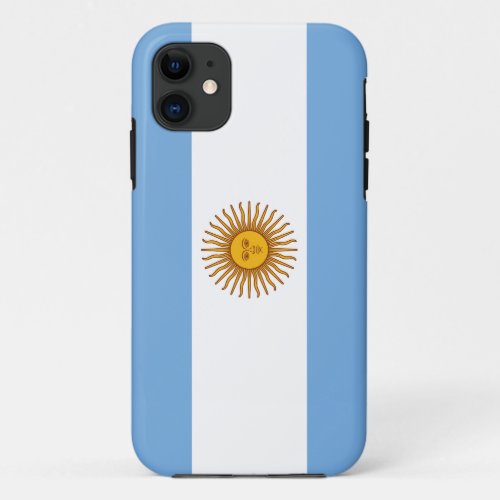 Patriotic Argentinian Flag iPhone 11 Case