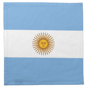 Patriotic Argentinian Flag Cloth Napkin