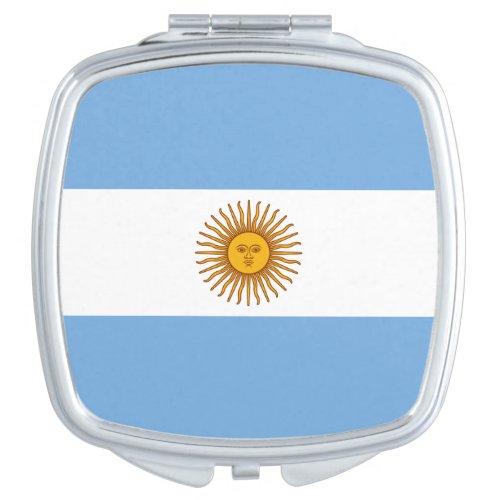 Patriotic Argentinian Flag Compact Mirror