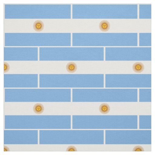 Patriotic Argentinian Flag Fabric