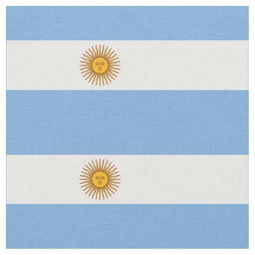 Patriotic Argentinian Flag Fabric