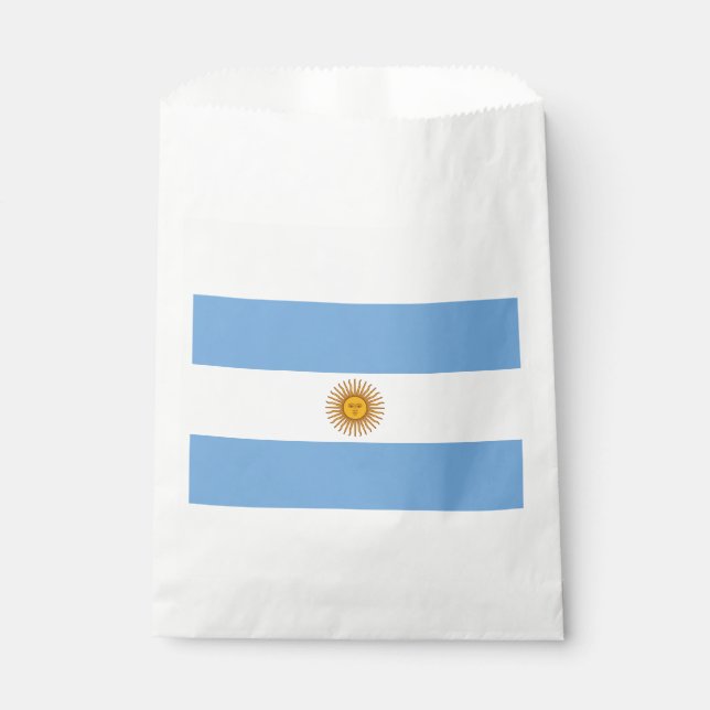 Patriotic Argentinian Flag Favor Bag (Front)