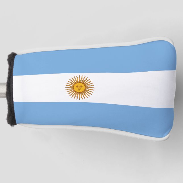 Patriotic Argentinian Flag Golf Head Cover (Front)