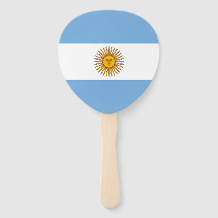 Patriotic Argentinian Flag Hand Fan