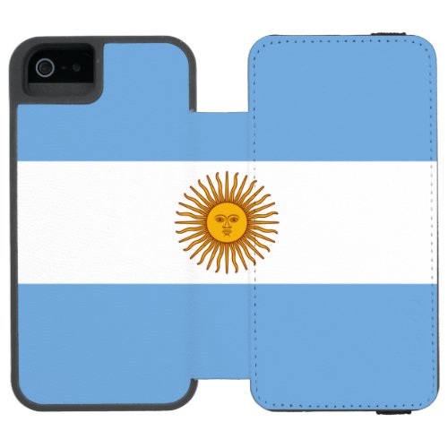 Patriotic Argentinian Flag iPhone SE55s Wallet Case