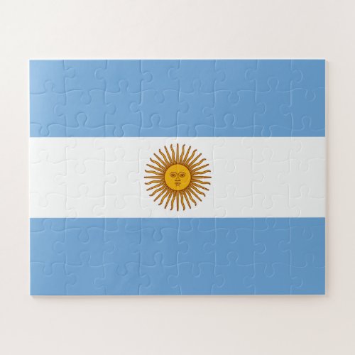 Patriotic Argentinian Flag Jigsaw Puzzle