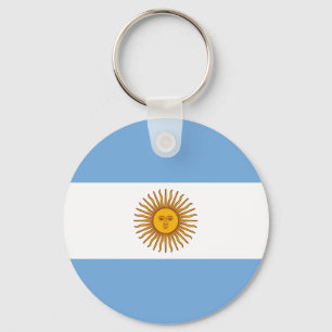 Patriotic Argentinian Flag Keychain