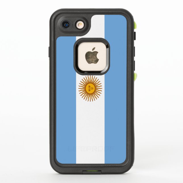 Patriotic Argentinian Flag LifeProof iPhone Case (Back)