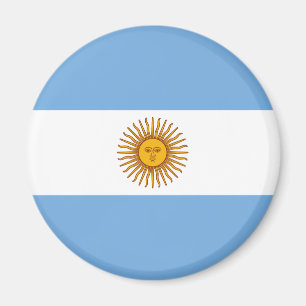 Patriotic Argentinian Flag Magnet