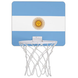 Patriotic Argentinian Flag Mini Basketball Hoop
