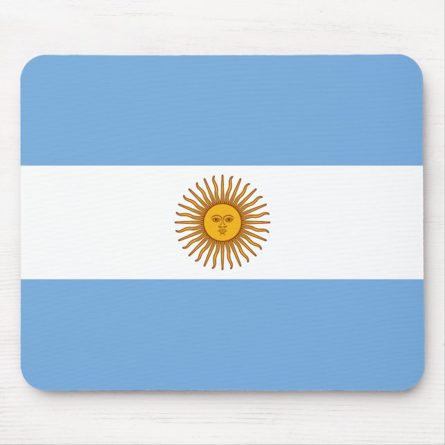 Patriotic Argentinian Flag Mouse Pad (Front)