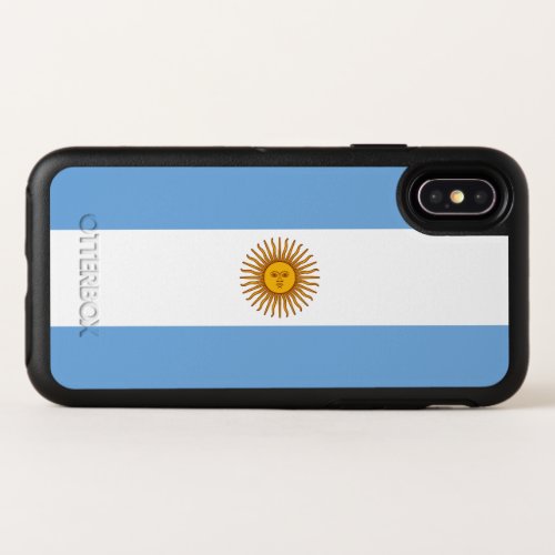 Patriotic Argentinian Flag OtterBox Symmetry iPhone X Case