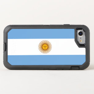 Patriotic Argentinian Flag OtterBox Defender iPhone SE/8/7 Case