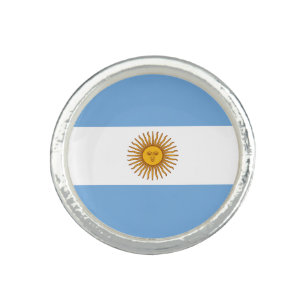 Patriotic Argentinian Flag Ring
