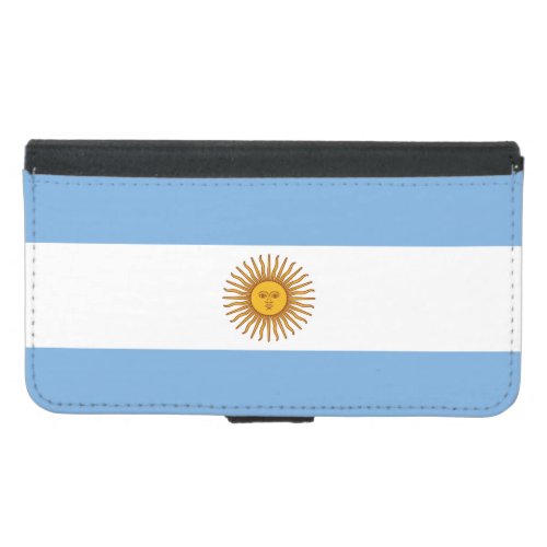 Patriotic Argentinian Flag Samsung Galaxy S5 Wallet Case