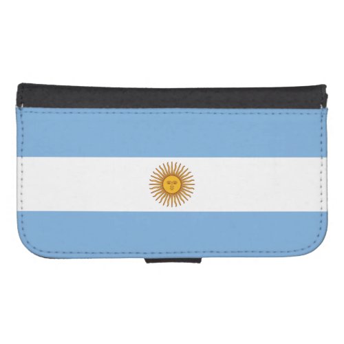 Patriotic Argentinian Flag Galaxy S4 Wallet Case