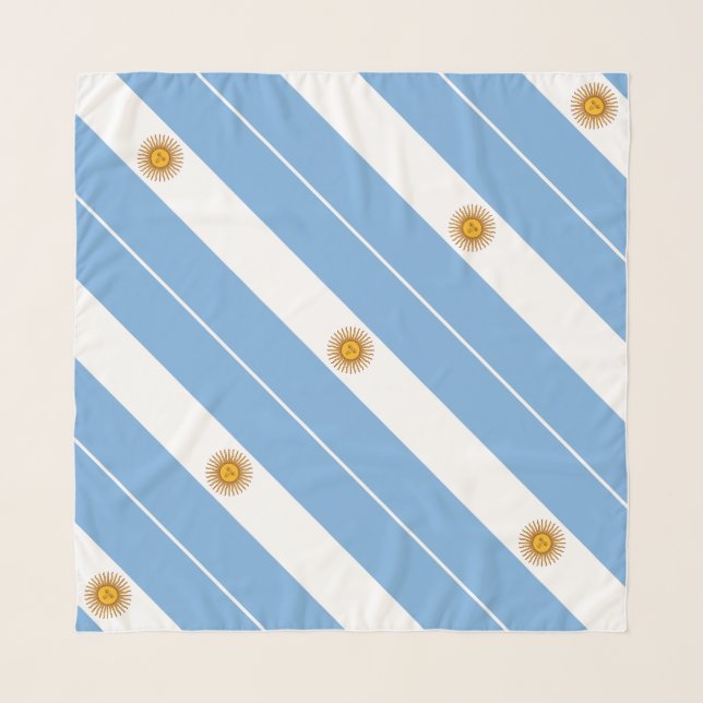 Patriotic Argentinian Flag Scarf (Front)