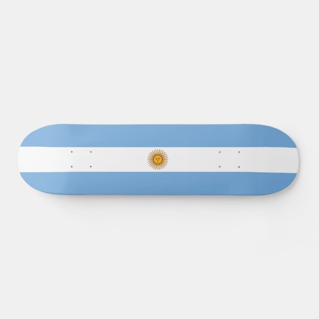 Patriotic Argentinian Flag Skateboard (Horz)