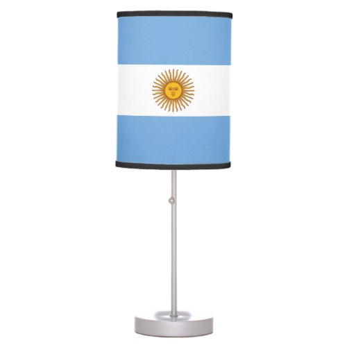 Patriotic Argentinian Flag Table Lamp
