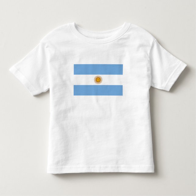 Patriotic Argentinian Flag Toddler T-shirt (Front)