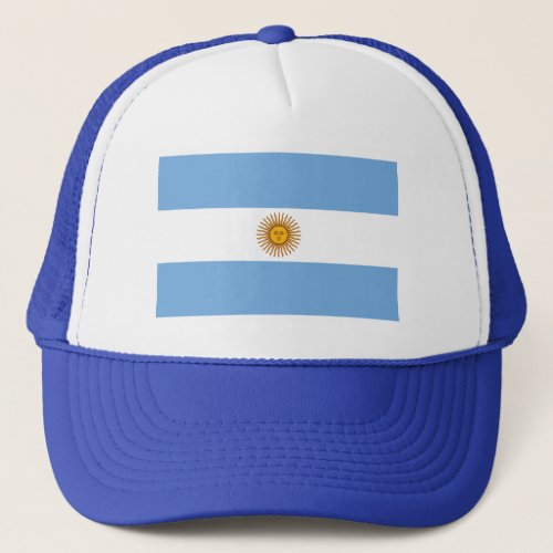 Patriotic Argentinian Flag Trucker Hat