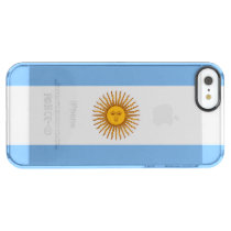 Patriotic Argentinian Flag Clear iPhone SE/5/5s Case