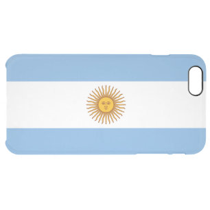 Patriotic Argentinian Flag Clear iPhone 6 Plus Case