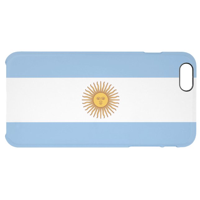 Patriotic Argentinian Flag Uncommon iPhone Case (Back Horizontal)