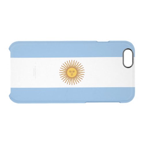 Patriotic Argentinian Flag Clear iPhone 66S Case