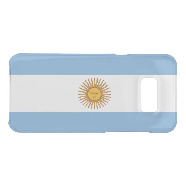 Patriotic Argentinian Flag Uncommon Samsung Galaxy Case (Back (Horizontal))