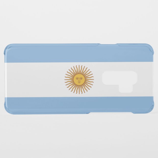 Patriotic Argentinian Flag Uncommon Samsung Galaxy Case (Back (Horizontal))