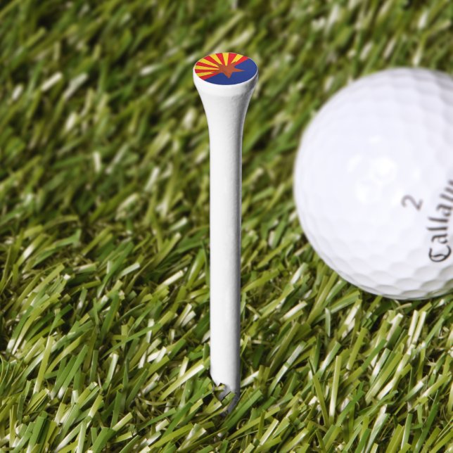 Patriotic Arizona State Flag  Golf Tees (Grass)