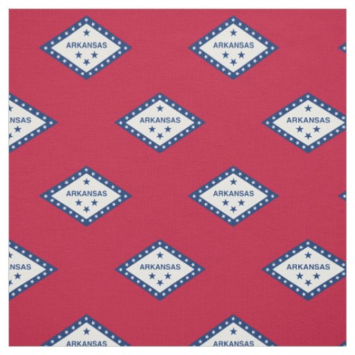 Patriotic Arkansas State Flag Fabric
